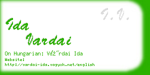 ida vardai business card